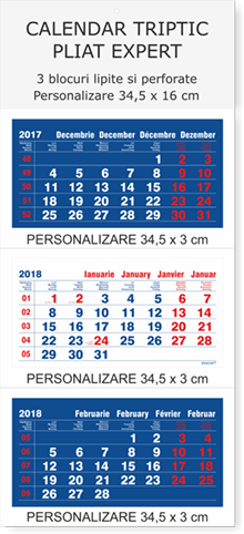 cele mai scumpe calendare pliate 3 luni