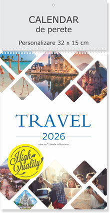 calendar de perete Travel 2026, Colectia Alsacian