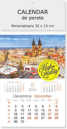 calendar de perete travel 2026