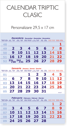 calendar triptic clasic 2026, Colectia Alsacian